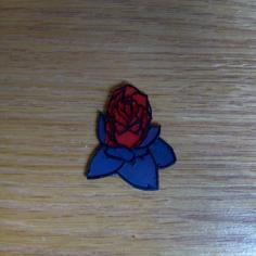 Rose Pin 3D Printer Model