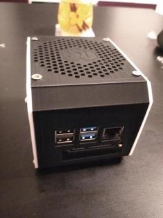 Raspberry Pi 4 Super Silent Case With 2.5 HDD(SSD) Mount 3D Printer Model