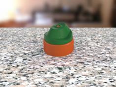 Twist Lid For Gatorade Bottles 3D Printer Model