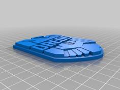 Judge Dredd Badge 3D Printer Model