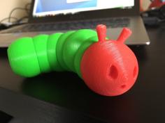 Caterpillar With Much Hunger 3D Printer Model