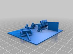 1/100 Scale 17/25 Pdr Gun Set Remix 3D Printer Model