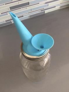 Widemouth Mason / Ball Jar Spout Lid And Funnel 3D Printer Model