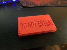 Warning Sighs 3D Printer Model