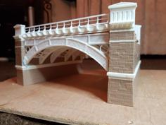 OO/HO Early Railway Cast Iron Bridge Stonework Pier 3D Printer Model