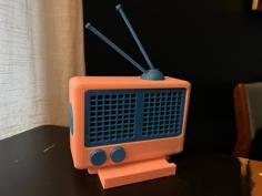 Vintage Radio – Phone Holder 3D Printer Model