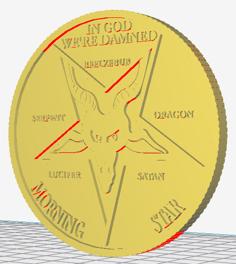 Lucifer Coin 3D Printer Model