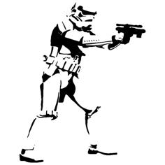 Stormtrooper Wall Stencil 3D Printer Model