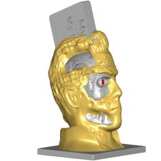 T800 Damaged Terminator Business Card Holder 3D Printer Model