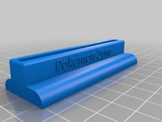 Pokemon Card Toploader Stand 3D Printer Model