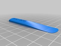 Alto Sax Reed W/ Full Range 3D Printer Model