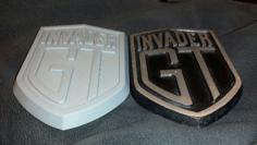 Invader GT Emblem 3D Printer Model