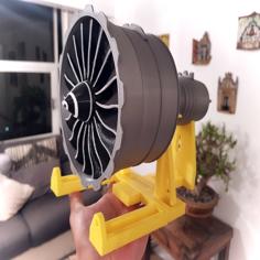 NEW SCALE TURBOFAN ENGINE GENX FAN 3D Printer Model