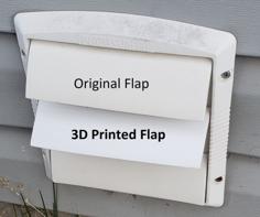 Washer/Dryer Vent Flap 3D Printer Model