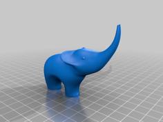 Elephant Figurine 3D Printer Model