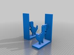 Dino No Internet Bookends 3D Printer Model