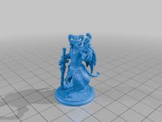 Devilish Winged Tiefling 3D Printer Model