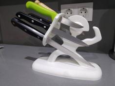 Spartan Knife Block 3D Printer Model