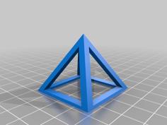 Calibration Pyramid (less Material) 3D Printer Model