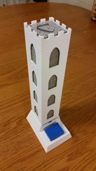 Carcassonne Tile Dispenser Tower 3D Printer Model