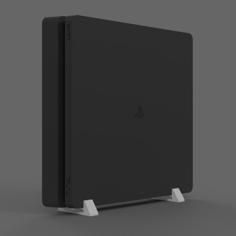 Playstation 4 (PS4) Slim Stand + External HDD Option 3D Printer Model