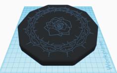 Rose Lid For Dice Box 3D Printer Model