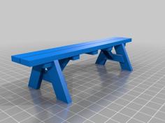 3DBear Picnic Bench – A Picnic Table Remix 3D Printer Model