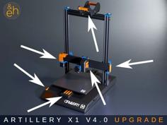 Artillery Sidewinder X1 Upgrade Kit V4.0 3D Printer Model