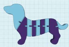 Flexi Dachshund Remix 3D Printer Model