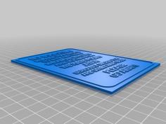 No Soliciting Sign 3D Printer Model