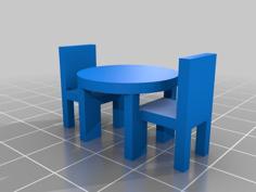 Dining Table (1 Piece) 3D Printer Model