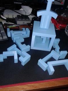 Excaliburr Puzzle 3D Printer Model