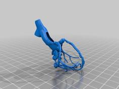 Anatomical Heart Holed Modified Dual Color 3D Printer Model