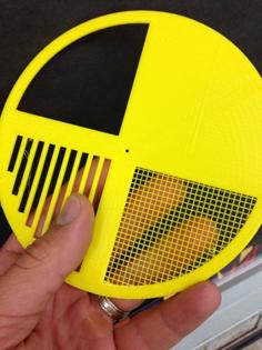 Bait Hive Entrance Disc With Fine Mesh Screen 3D Printer Model