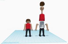 Articulated Playmobil 3D Printer Model