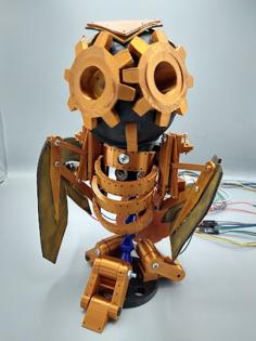 Odysseus Steampunk Robot Owl 3D Printer Model