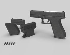 Glock 17 No Funktion Prop 3D Printer Model