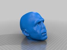 Smoothed Volemort Head 3D Printer Model