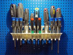 Screwdriver Holder (pegboard Or Wall Mounted) 3D Printer Model