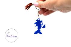 SONIC KEYCHAIN 3D Printer Model