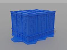 6mm Mixed Use Building 1A – Hexed And Hexless 3D Printer Model