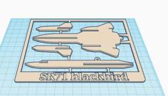 SR71 Blackbird (kit Card) 3D Printer Model