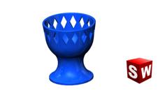 Crown Egg Cup 3D Printer Model