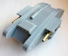 Mark IV British WW1 Tank 3D Printer Model