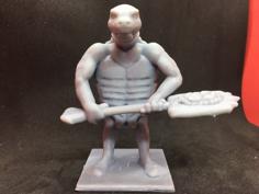 Tortarian (Sea Turtle Barbarian) 3D Printer Model