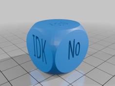 Dice 3D Printer Model