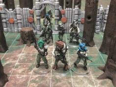 Alien Rebel Troopers (28mm/Heroic Scale) 3D Printer Model