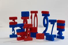 Numbers 3D Printer Model