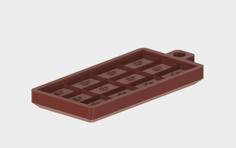 Single Chocolate Bar Mould 3D Printer Model