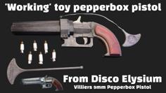 ‘Working’ Toy Pepperbox Pistol – Disco Elysium 3D Printer Model